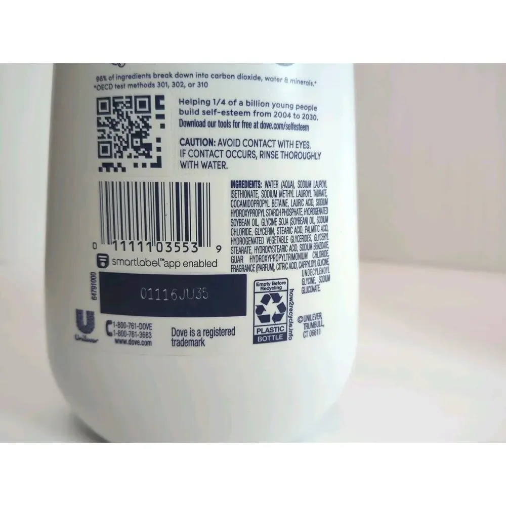 Dove Sensitive Skin Body Wash Hypoallergenic 23 oz each 3 PACK NEW